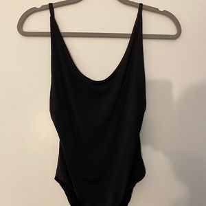 Black tank bodysuit